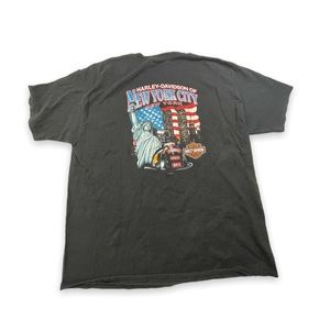 Vintage Harley Davidson New York City 911 twin towers t shirt